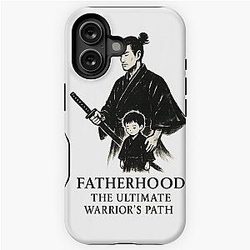 Fatherhood The Warrior's Path Samurai Ink Art iPhone Case