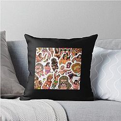 The Ultimate Warrior Wrestling Design Throw Pillow