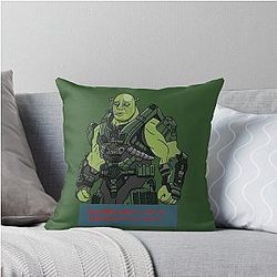 The Ultimate Warrior Throw Pillow