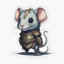 Ultimate Warrior Rat Sticker