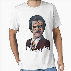 Ultimate Anchor - Ultimate Warrior Mashup - Anchorman X War Paint - Original painting by Tyler Tilley - Bent Memories T-Shirt