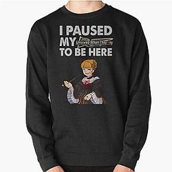 I Paused My Umineko When They Cry To Be Here Pullover Sweatshirt