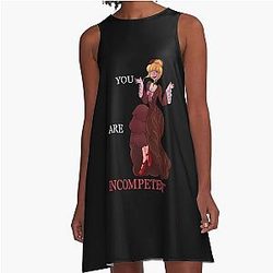 Umineko No Naku Koro Ni Beatrice You Are Incompetent Slogan Shirt And Others A-Line Dress