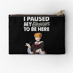 I Paused My Umineko When They Cry To Be Here Zipper Pouch
