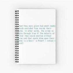 Umineko - Small bombs Spiral Notebook