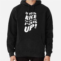 If Your Rice Is Too Wet - Uncle Roger (White) Pullover Hoodie