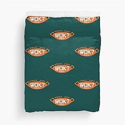 Uncle Roger ask you, Where Your Wok - Orange   Duvet Cover