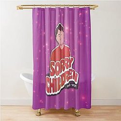 Naughty Uncle Roger, says... sorry children Shower Curtain