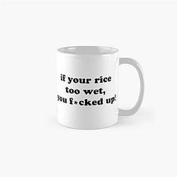 Uncle Roger ask you, you cook egg fry rice, Where Your Wok? - light colours Classic Mug