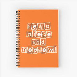 Uncle Roger say, Hello niece and nephew! Spiral Notebook