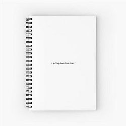 UNCLE ROGER "Leg" Black Spiral Notebook