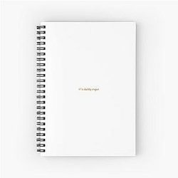 UNCLE ROGER "Daddy Roger" Orange Spiral Notebook