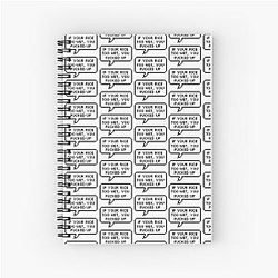 UNCLE ROGER "Too Wet"  Spiral Notebook