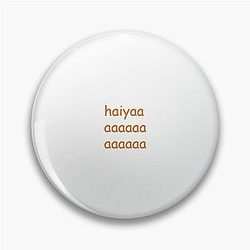 UNCLE ROGER "hiyaaaaa" Orange Pin