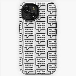 UNCLE ROGER "HIYAAAAA" Black iPhone Tough Case