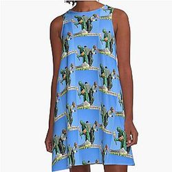 The Universal Monsters on The Creature From the Black Lagoon Dress