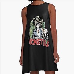 Universal Monsters Vintage Group A-Line Dress