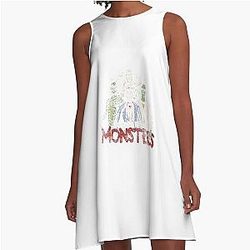 Universal Monsters Group Shot A-Line Dress