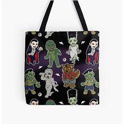 Universal Monsters Pattern Tote Bag