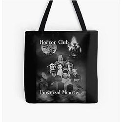Horror Club Universal Monsters All Over Print Tote Bag