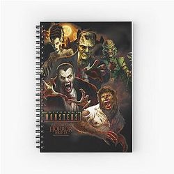 Halloween Horror Nights Universal Monsters Spiral Notebook