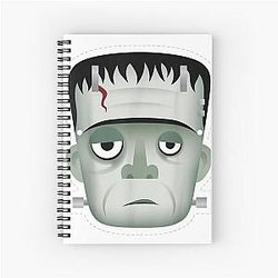 Universal Monsters Cartoon Mask T-Shirt Notebook
