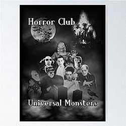 Horror Club Universal Monsters Poster