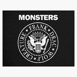 Rock N Roll Universal Monsters Jigsaw Puzzle