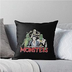 Universal Monsters Vintage Group Shot Throw Pillow