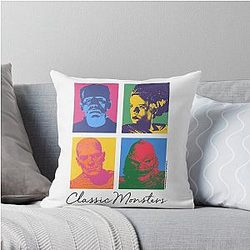 Universal Monsters Classic Box Throw Pillow