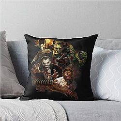 Halloween Horror Nights Universal Monsters Throw Pillow