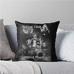 Horror Club Universal Monsters Throw Pillow
