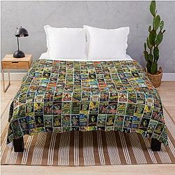 Universal Monsters Poster Throw Blanket
