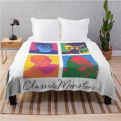 Universal Monsters Classic Box Throw Blanket