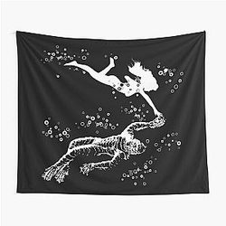 Love at first sight is a good thing even for monsters. Show off your love for Universal monsters with Kay and Creature doomed lovers design on shirts stickers hoodies and more Tapestry.