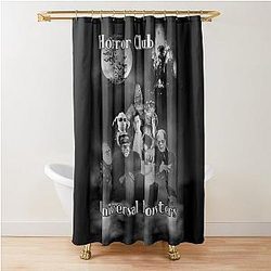 Horror Club Universal Monsters Shower Curtain