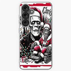 Alternative, Frankenstein, monster Horror Christmas card, universal monsters, Greeting Card, hammer horror, Mary Shelley, gothic Samsung Galaxy Soft Case