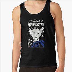 Universal Monsters The Bride of Frankenstein Illustrated Tank Top