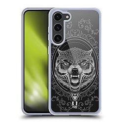 Head Case Designs Untamed Wolf Emblems Gel Case Military Grade Protection Compatible with Samsung Galaxy S23+ 5G and MagSafe