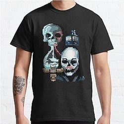 Pixel Until Dawn Famous Horror Movie Actors Watch Suspense And Attractive  Classic T-Shirt
