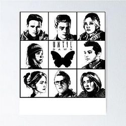Until dawn - main characters  Poster