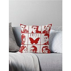 until dawn characters - red Throw Pillow