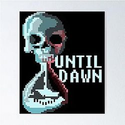 Bit Until Dawn Famous Horror Movie Actors Watch Suspense And Attractive  Poster