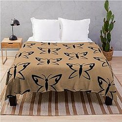 Until Dawn Hannah Butterfly Tattoo Throw Blanket