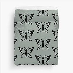 Until Dawn Hannah Butterfly Tattoo Duvet Cover