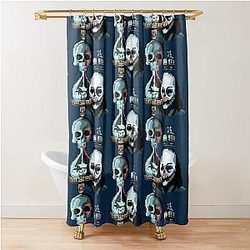Pixel Until Dawn Famous Horror Movie Actors Watch Suspense And Attractive  Shower Curtain