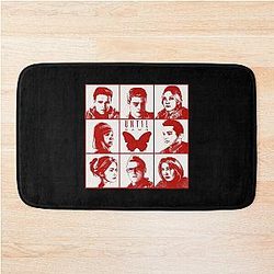 until dawn characters - red  Bath Mat