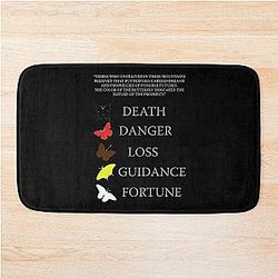 Totembutterflies meanings - until dawn  Bath Mat