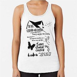 THE PAST IS BEYOND OUR CONTROL - UNTIL DAWN Racerback Tank Top