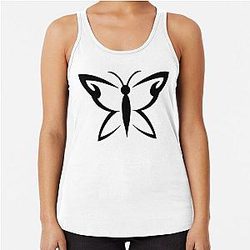 Until Dawn Hannah Butterfly Tattoo Racerback Tank Top